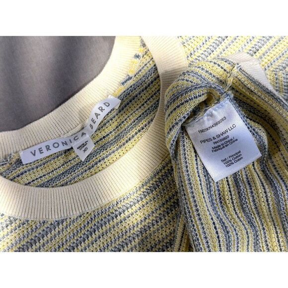 Veronica Beard Boise Striped Sweater in Yellow Size XS - Picture 6 of 6